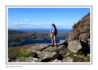 On top of Stac Pollaidh, Scotland